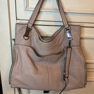 Vince Camuto Bubble Lamb Leather Tote.